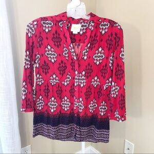 Anthropologie Maeve Woodlawn Walk Top - Size 0